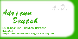 adrienn deutsh business card
